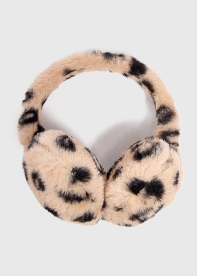 Girls Leopard Print Earmuffs