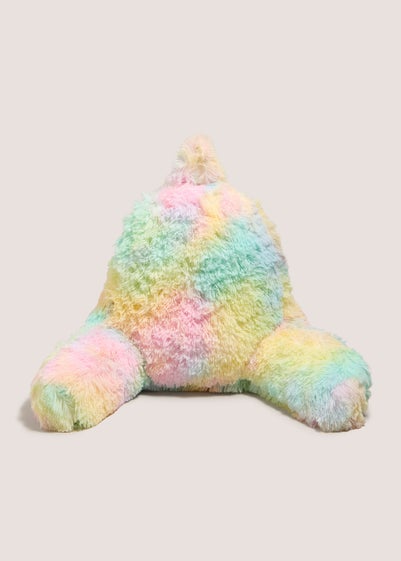 Rainbow Faux Fur Cuddle Cushion