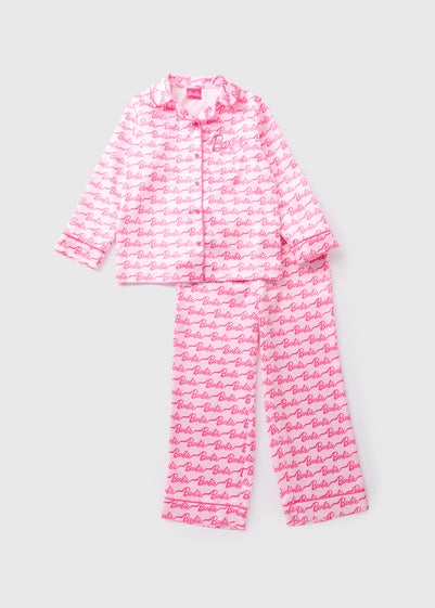 Barbie Pink Satin Pyjama Set (Younger 4-12yrs)