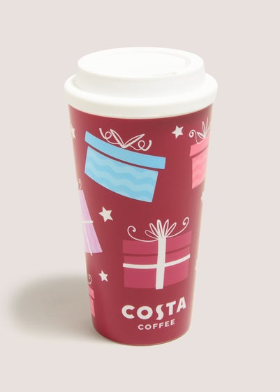 Red Costa Christmas Travel Mug