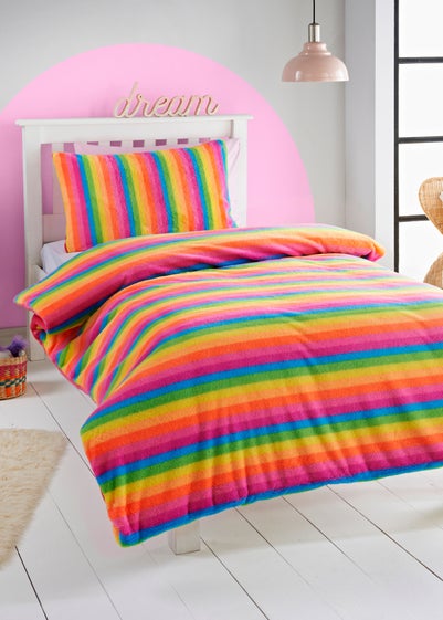 Multicolour Rainbow Soft Duvet Set