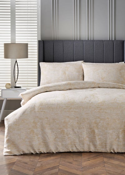 Ivory Jacquard Metallic Duvet Set