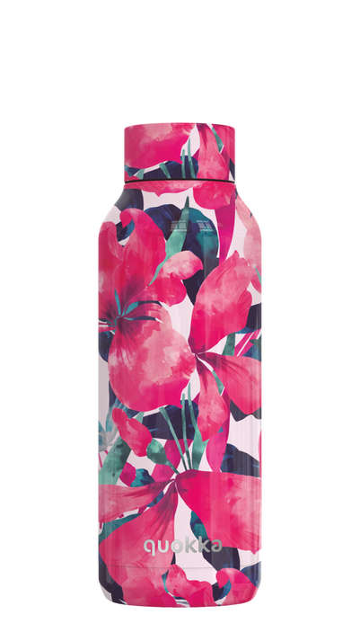 Quokka Thermal Pink Bloom Stainless Steel Bottle (510 ml)