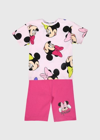 Brand Threads Kids Pink Minnie Short Set (4-8yrs)