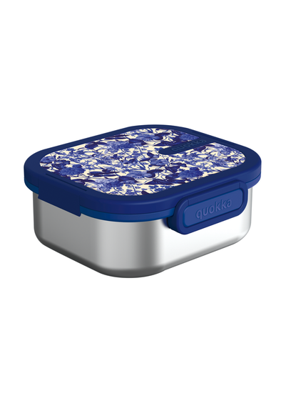 Quokka Blue Blossom Stainless Steel Lunch Box