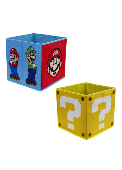 Nintendo Faces 2 Pack Storage Box (30cm x 30cm) - One Size