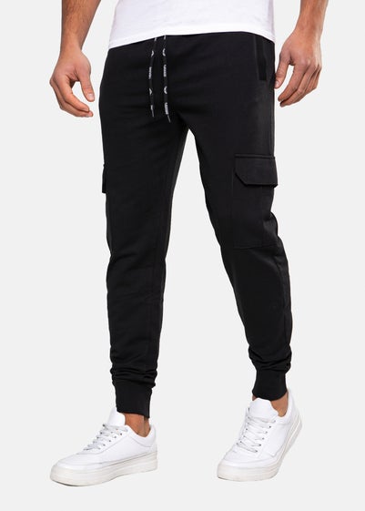 Threadbare Black Cargo Style Joggers