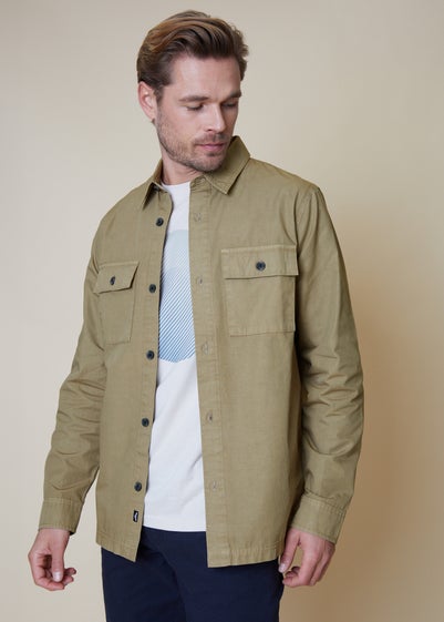 Threadbare Stone Lightweight Cotton Shacket