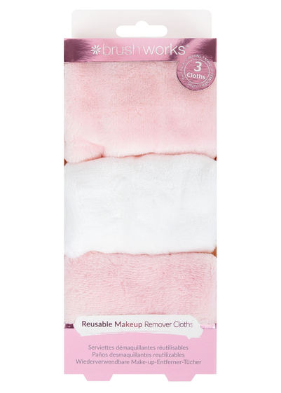 Brushworks Re-usable Makeup Remover Cloth Trio