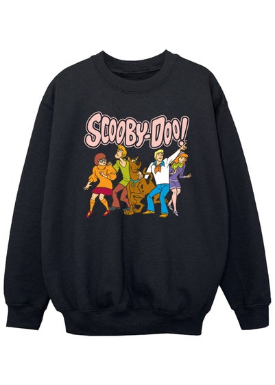 Scooby Doo Kids Black Core Group Printed Sweatshirt (3-13 yrs)