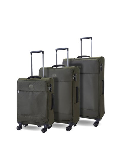 Rock Olive Green Paris Suitcase