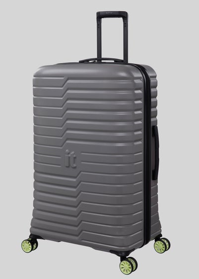 IT Luggage Grey Hard-shell Suitcase