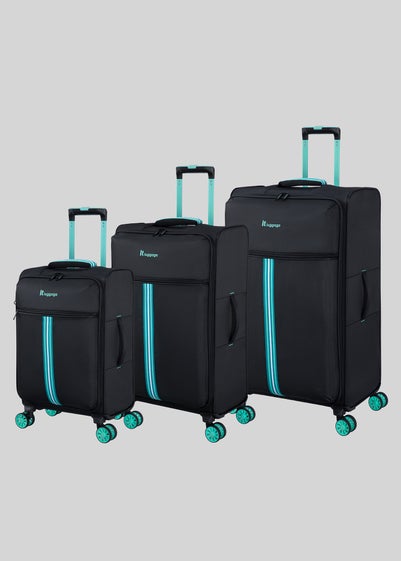 IT Luggage Black Soft Suitcase