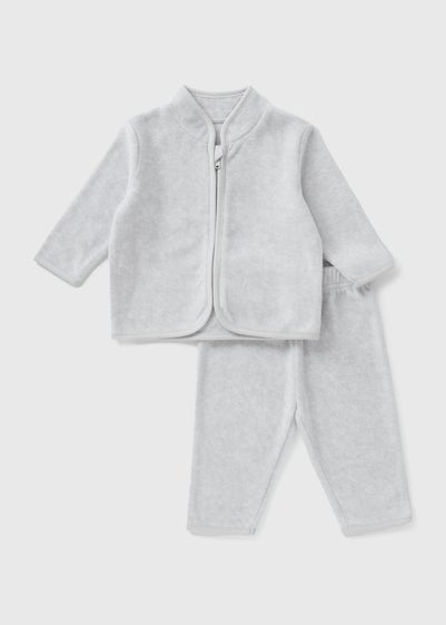 Baby Grey Fleece & Jogging Bottoms Set (Newborn-23mths)