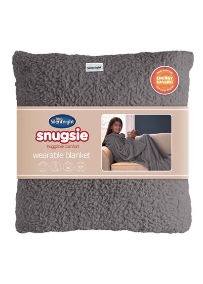 Silentnight Charcoal Snugsie Blanket