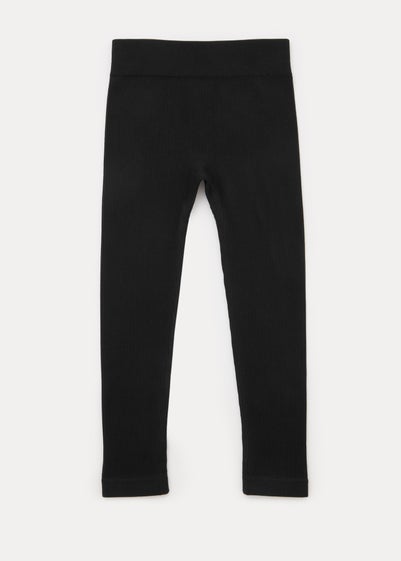 Girls Black Seamless Leggings (7-15yrs)