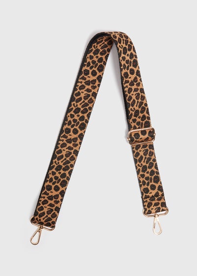 Brown Leopard Bag Strap