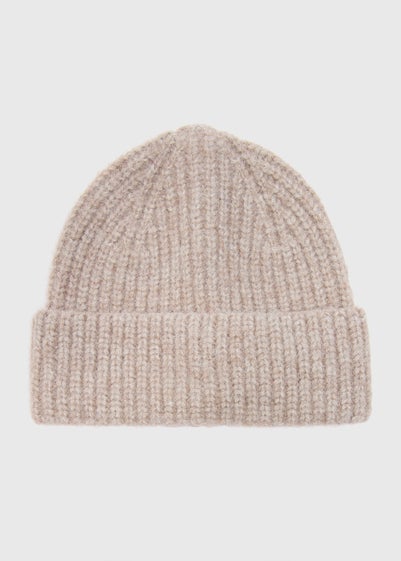 Oatmeal Ribbed Beanie