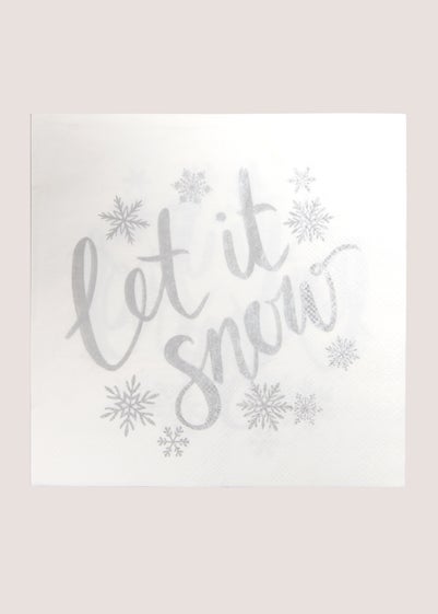 Wondrous Let It Snow Paper Napkins