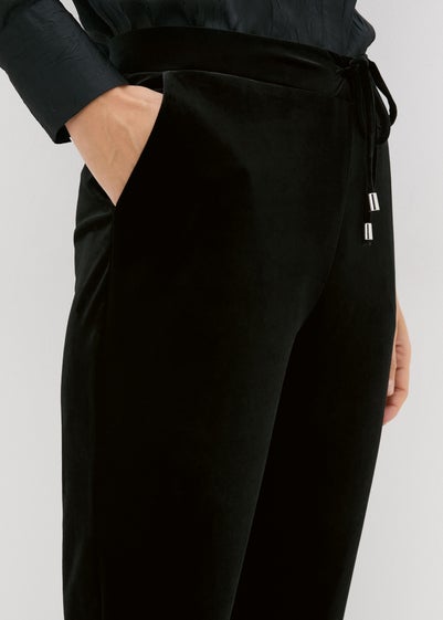 Black Velvet Harem Trousers