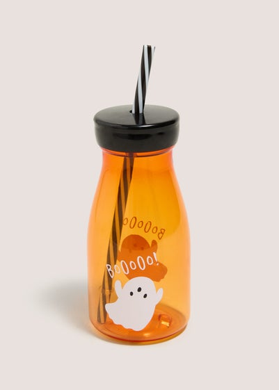 Orange Halloween Milk Bottle (7x7x20cm)