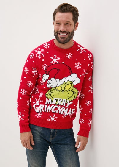 Red Grinch Family Christmas Jumper