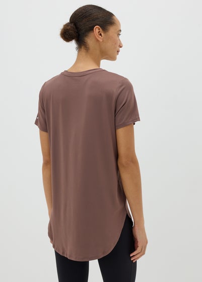 Souluxe Brown Longline T-Shirt