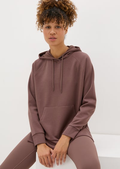 Souluxe Brown Longline Hoodie