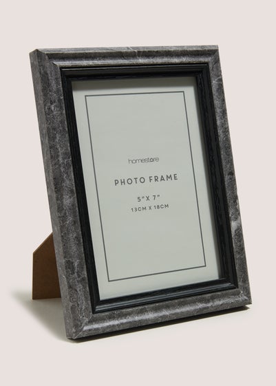 Black Marble Effect Photo Frame