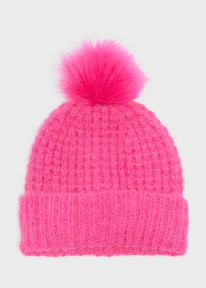 Pink Pom Beanie