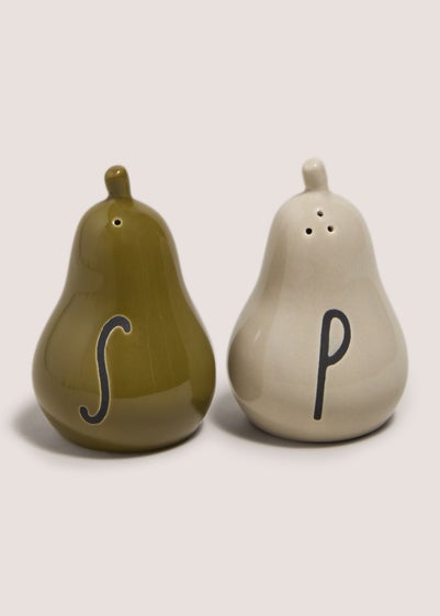 Pear Shaped Salt & Pepper Shakers (14.7cmx10cmx3.3cm)