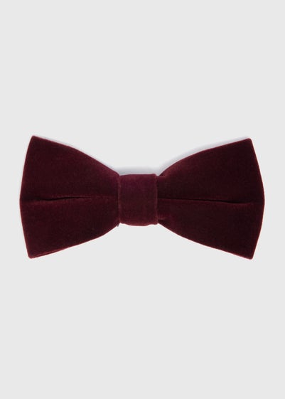 Taylor & Wright Wine Velvet Bow Tie