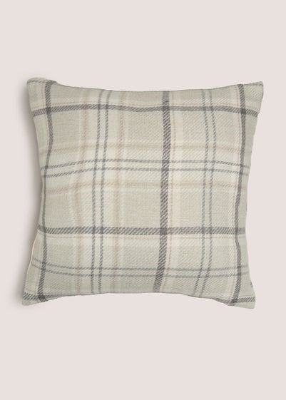 Neutral Cottage Check Cushion