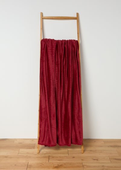 Plain Red Throw (200cm x 220cm)