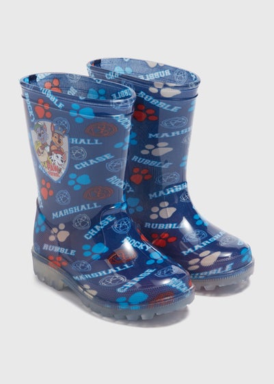 Paw Patrol Blue Light Up Wellies (Younger 4-12)