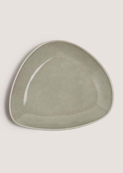 Grey Organic Serving Plate (9.5cm x 9.3cm x 7.1cm)