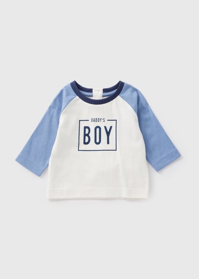 Baby Blue Daddy's Boy T-Shirt (Newborn-23mths)