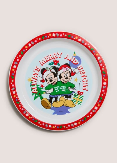 Kids Mickey & Minnie Christmas Plate