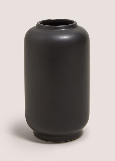 Black Ceramic Vase (9cm x 9cm x 20cm)