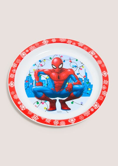 Christmas Spiderman Plate