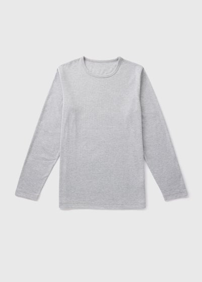 Grey Long Sleeve Thermal T-Shirt