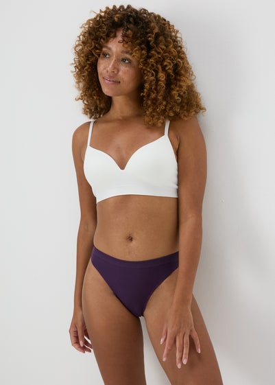 Purple Seamless Brazilian Knickers