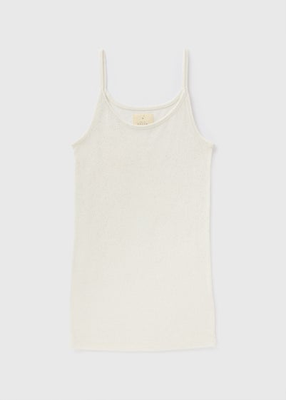 Cream Thermal Vest Top