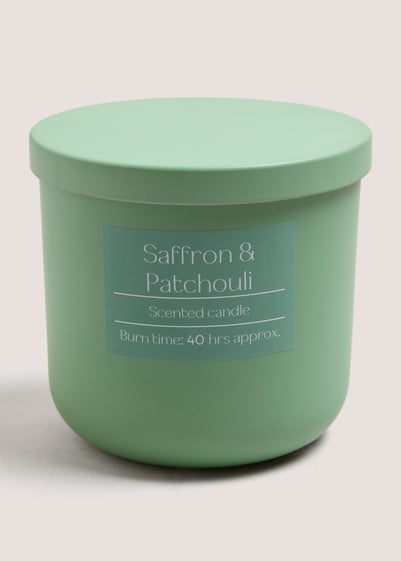 Saffron & Patchouli Scented Jar Candle