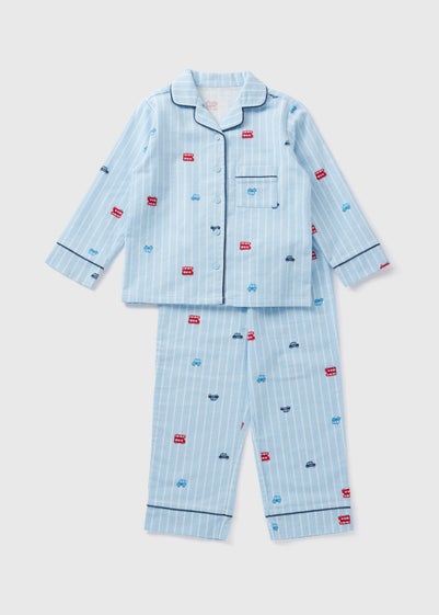 Boys Blue Transport Pyjama Set (1-7yrs)