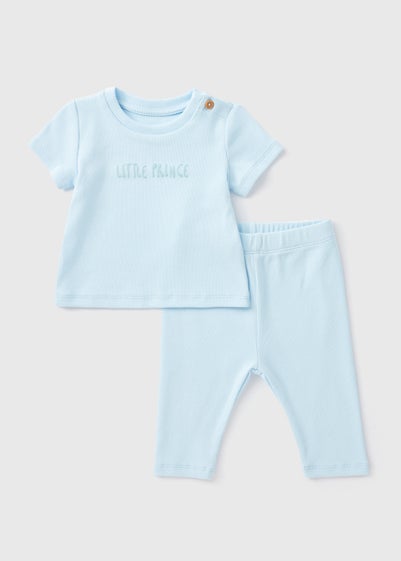 Baby Blue Prince Top and Leggings Set