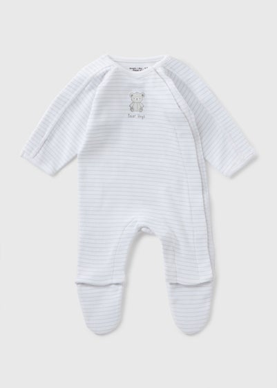 Prem Baby Grey Stripe Sleepsuit (3-4lb)