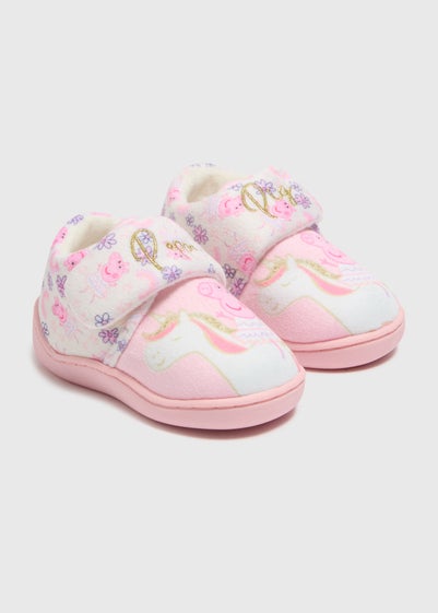 Peppa Pig Kids Pink Peppa Cupsole Slippers (Younger 4-12)