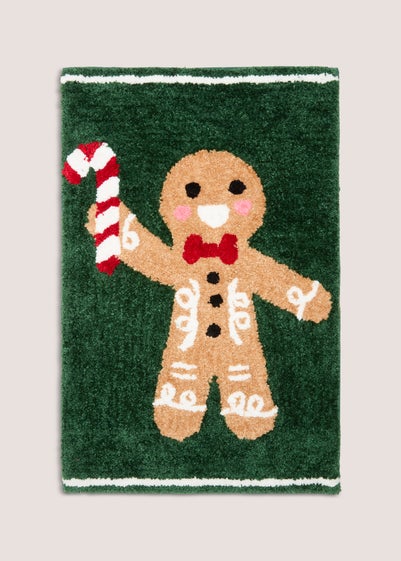 Green Gingerbread Bathmat