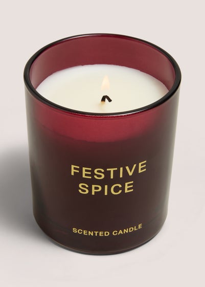 Festive Berry Red Candle